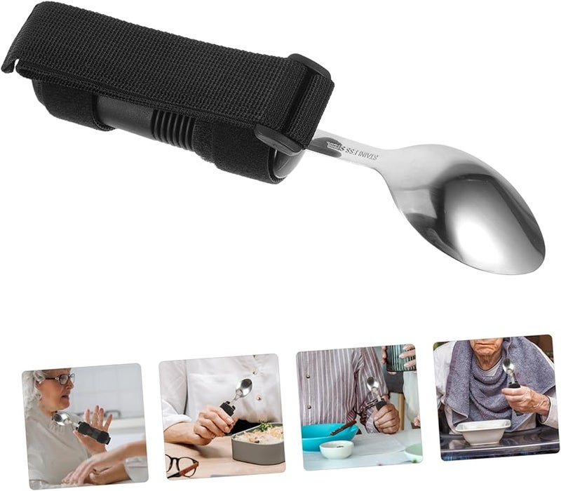 ملعقة ثقيلة التكيف للمسنين وذوي الإعاقة بمقبض مضاد للانزلاق - Image 3